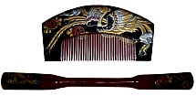 japanese traditional hair comb and hair-pin, 1940's