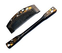 japanese antique wooden hair comb