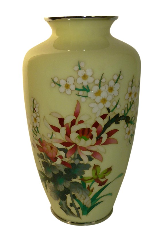 Japanese antique cloisonne vase, 1930's