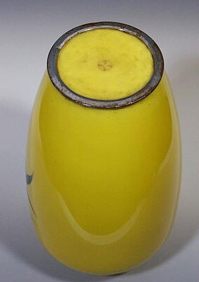 ando's mark on enamel vase base
