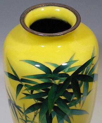 japanese antique cloisonne vase by Ando Jubei, 1920's