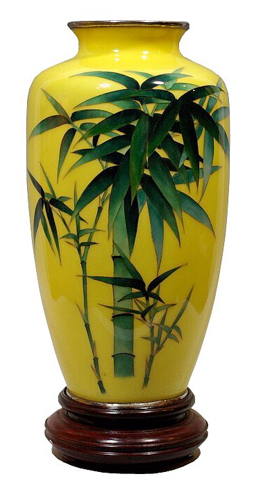 japanese cloisonne vase by Ando Jubei, 1920's