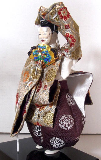Japanese  Noh Theatre Character doll by Tanaka, 1960's 