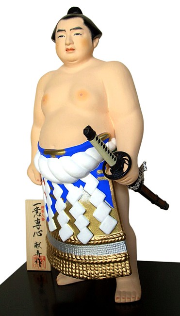 hakata ceramic figurine of Sumo wrestler