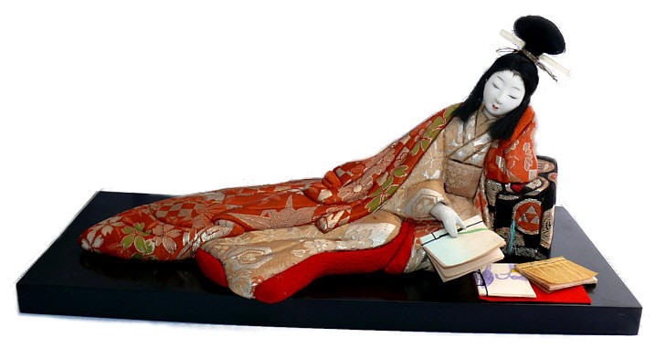 japanese kimekomi doll of a Noble Lady, 1930's