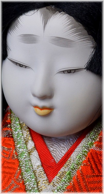 japanese traditionali doll of a Princess of Heian era