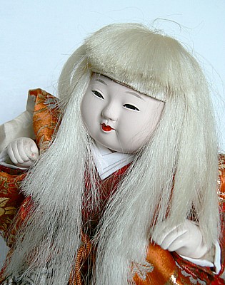 Japanese  Doll of Kabuki Theater Character, 1930's