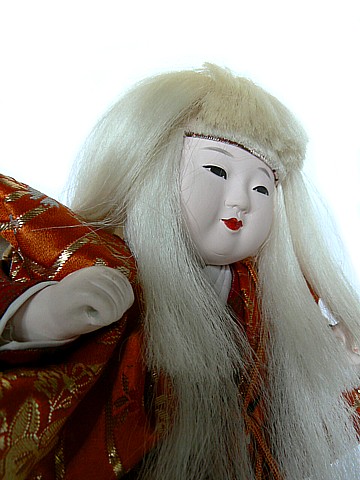 Japanese antique  Doll of Kagami Jisha Character, 1930's