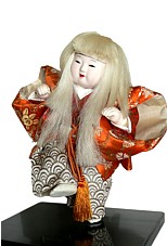 Japanese Kabuki theatre doll, 1920's. 