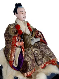 japanese antique samurai warrior doll