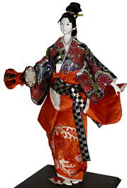 japanese traditional kimono doll of Giesha, 1950's