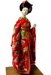 japanese traditional kimono doll of Maiko