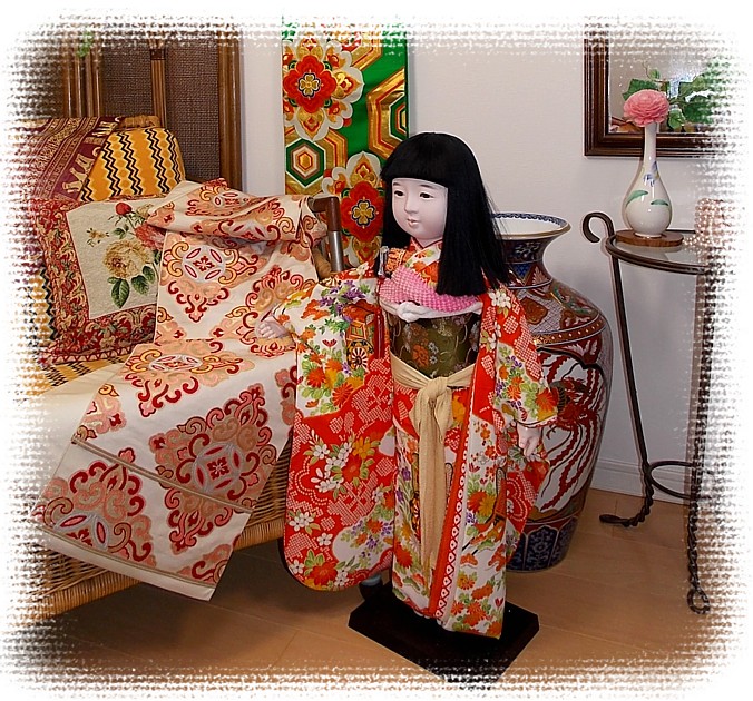 japanese ichimatsu doll, extremely tall
