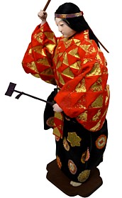 japanese traditional doll with Noh Theatre mask, 1950's