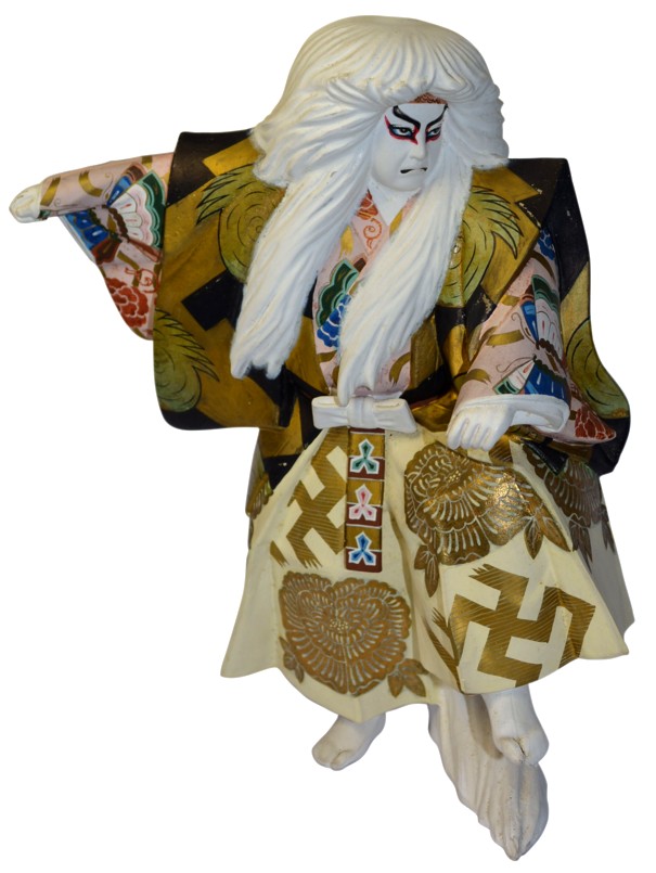Kabuki Theater actor as a White Lion Character