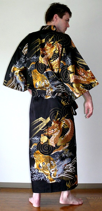 kimono for man, cotton 100%, made in Japan