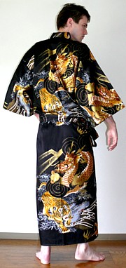 man's cotton kimono wrap