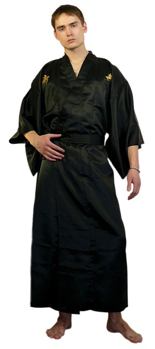man's home gown in kimono style, made in Japan