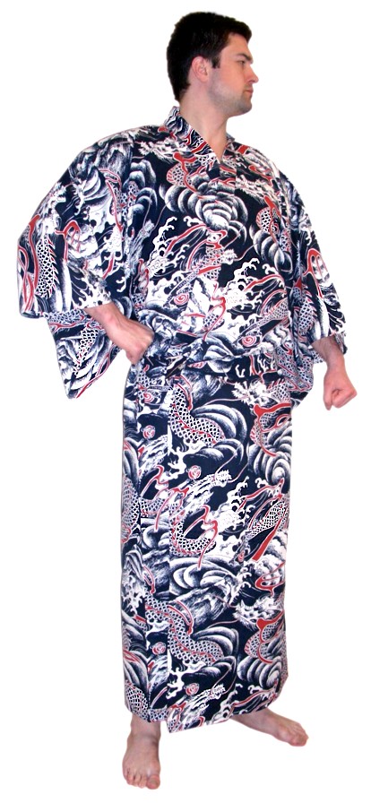 japanese man's cotton kimono