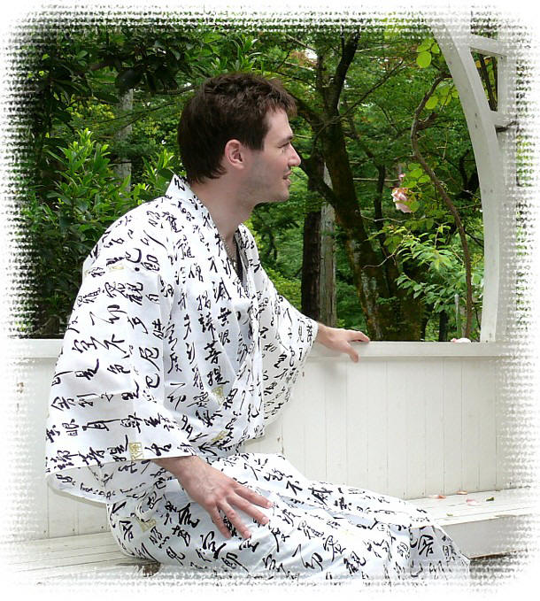 japanese traditional outfit yukata (summer kimono), cotton 100%