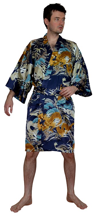 japanese silk short kimono
