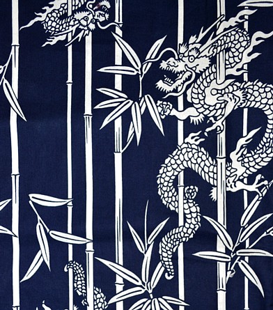 japanese man's yukata design of fabric