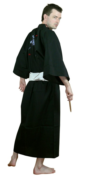Japanese man's cotton kimono