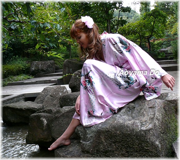 japanese pure  silk kimono gown