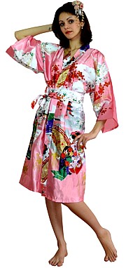 japanese  woman's  short kimono robe