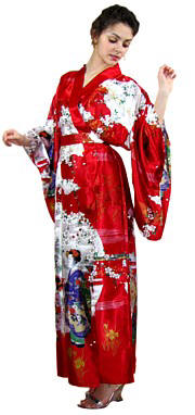 japanese  woman's kimono modern
