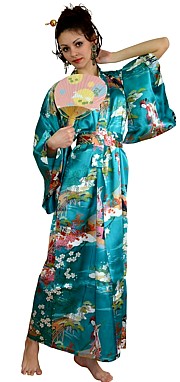 Japanese pure silk kimono modern