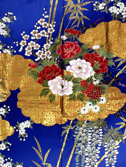 japanese cotton modern kimono design of fabric