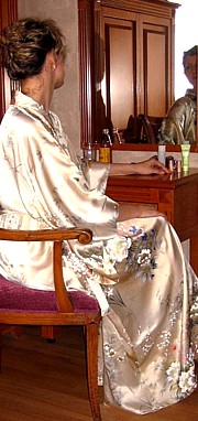 Japanese silk lady's kimono