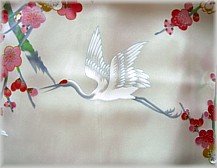 silk japanese kimono design of fabric