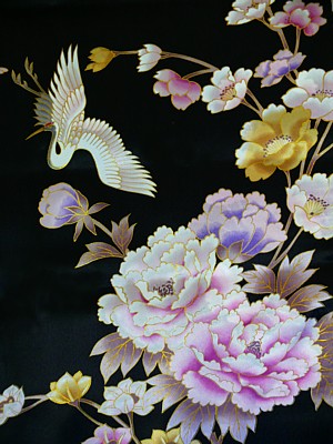 japanese silk kimono fabric design