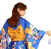 Japanese pre-tied Butterfly Obi Belt for kimono