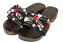 Japanese woman's wooden shoes 