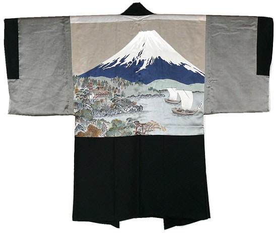 japanese traditional man's formal kimono jacket