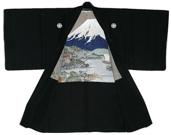 japanese man silk kimono jacket
