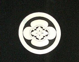 samurai family crest or mon in mokka shape