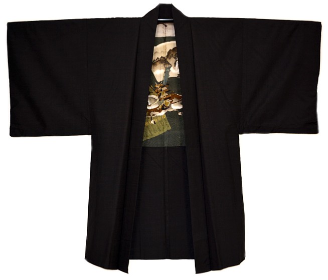 japanese man's traditional cloth HAORI JACKET, antique