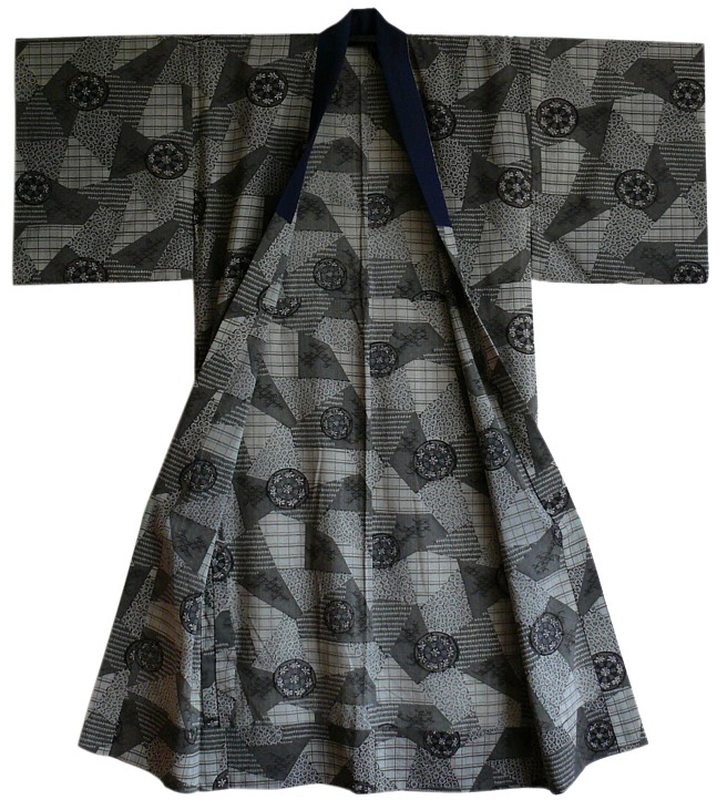 traditional japanese man's kimono, 1960's