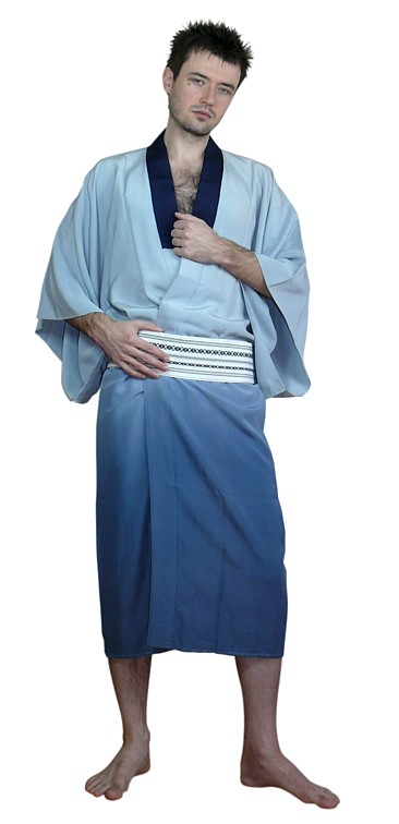 japanese antique man's silk kimono