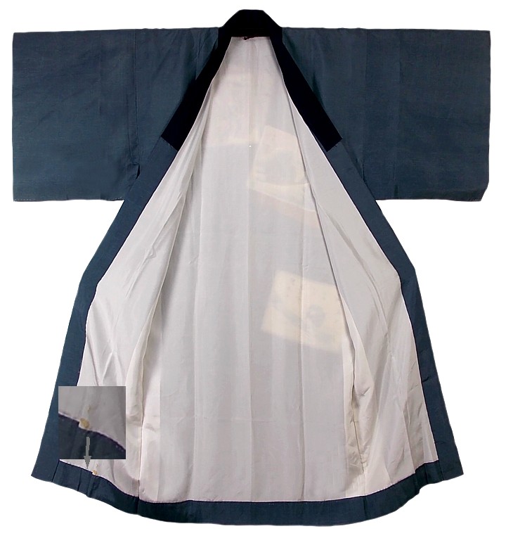 japanee man's silk traditional kimono, vintage, 1950-60's