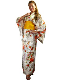 japanese woman's casual kimono, vintage, 1960's. The Kimono From Japan Online Store