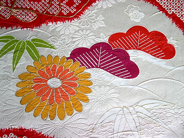 japanese traditional kimono fabric pattern