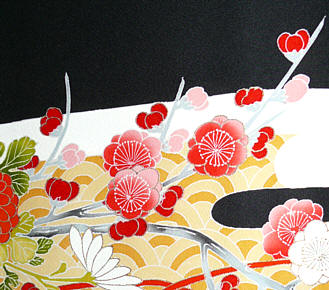 kimono fabric detail
