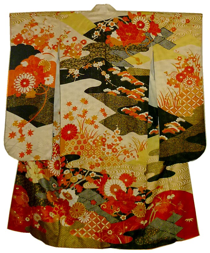 japanese traditional kimono, 1960's