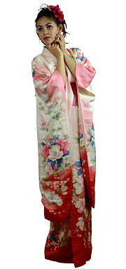 japanese silk kimono, vintage