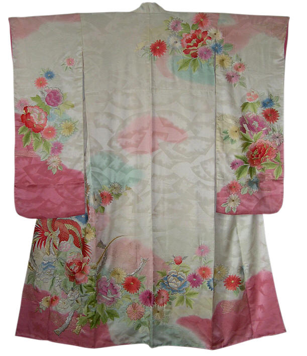 japanese embroidered silk kimono for bride, 1950's. The Japonic Online Store
